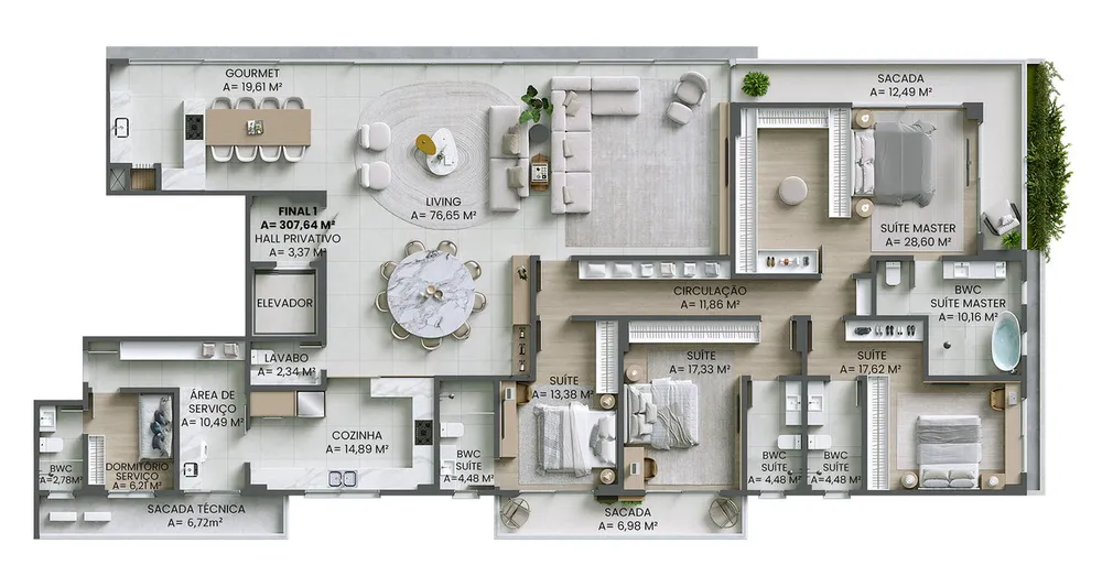 Apartamento, 4 quartos, 280 m² - Foto 4