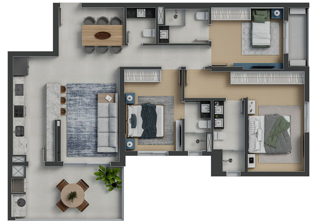 Apartamento à venda com 3 quartos, 142m² - Foto 8
