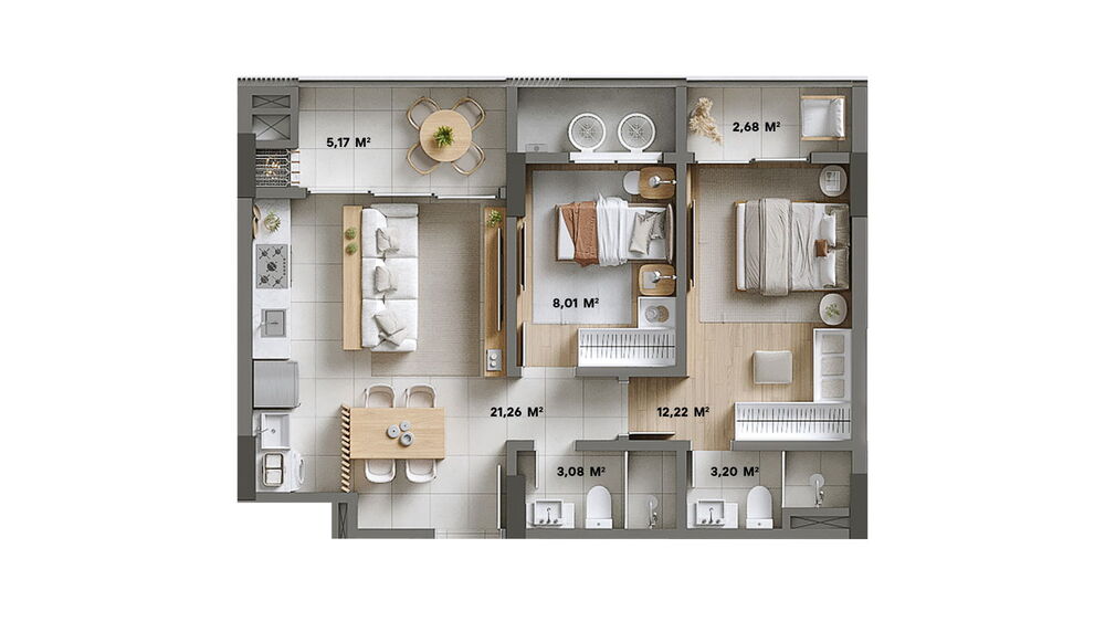 Apartamento, 2 quartos, 69 m² - Foto 14