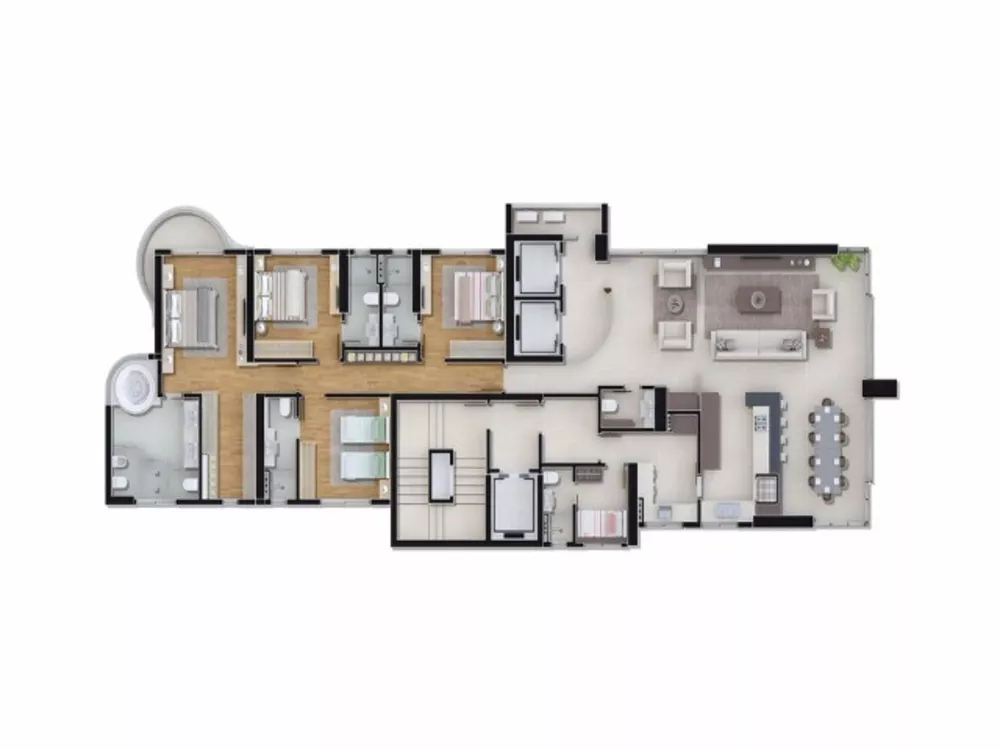 Apartamento, 4 quartos, 237 m² - Foto 2