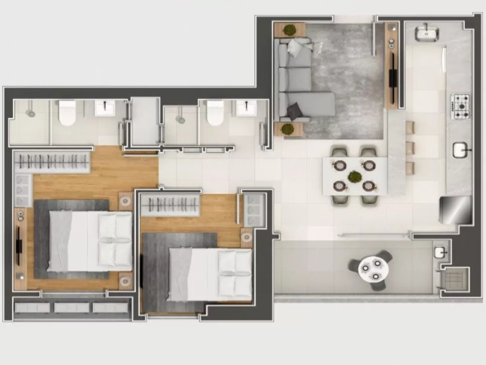 Apartamento, 2 quartos, 72 m² - Foto 6