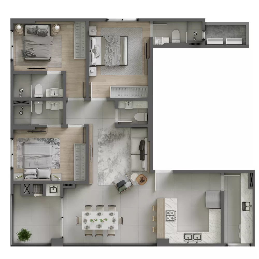 Apartamento, 3 quartos, 109 m² - Foto 2