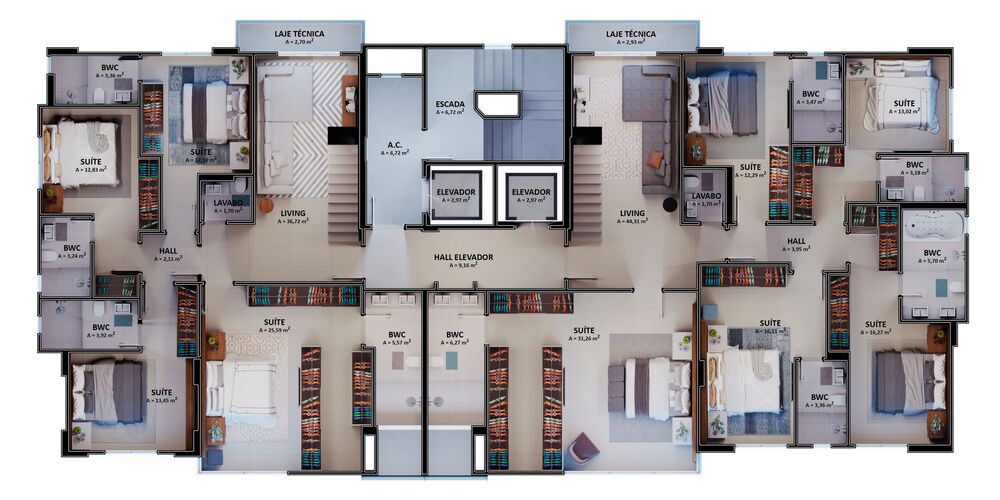 Apartamento, 3 quartos, 122 m² - Foto 2