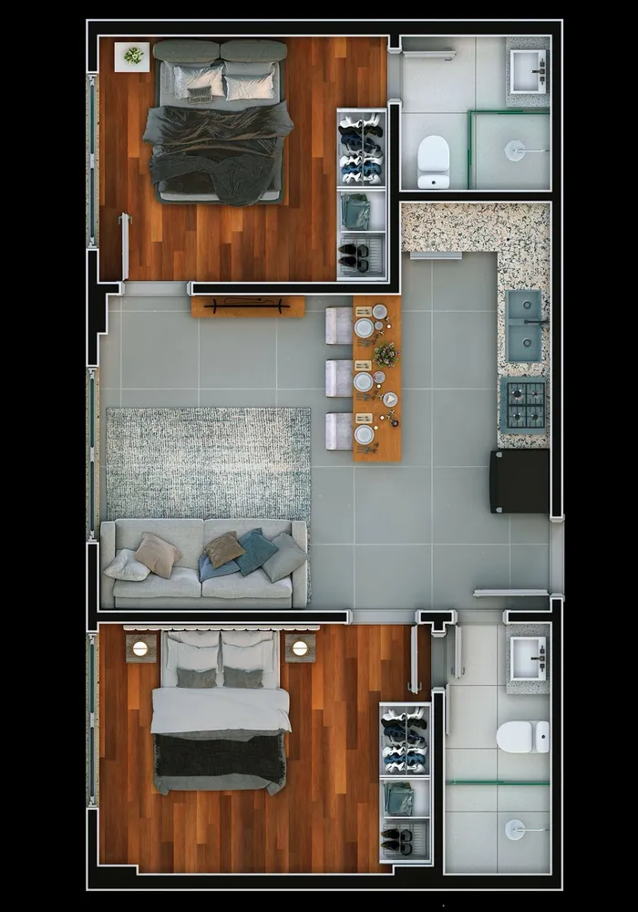 Apartamento, 2 quartos, 52 m² - Foto 11