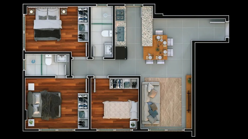 Apartamento, 2 quartos, 53 m² - Foto 4