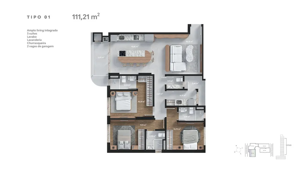 Apartamento, 2 quartos, 97 m² - Foto 4