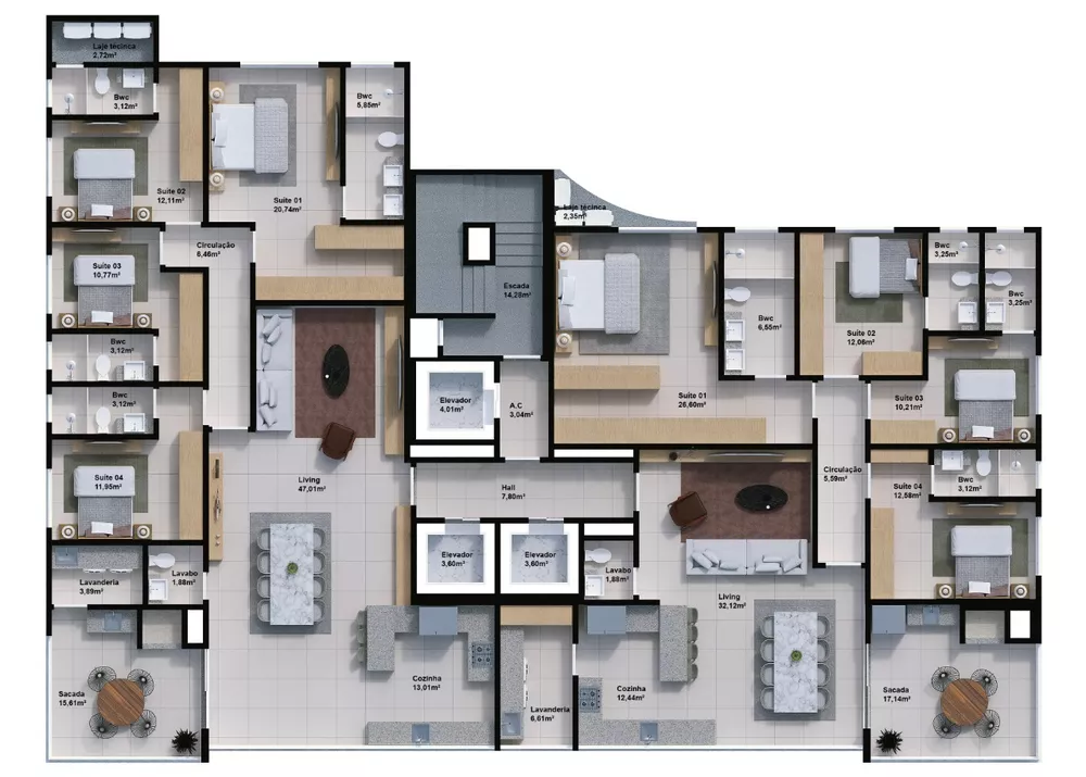 Apartamento, 4 quartos, 173 m² - Foto 7