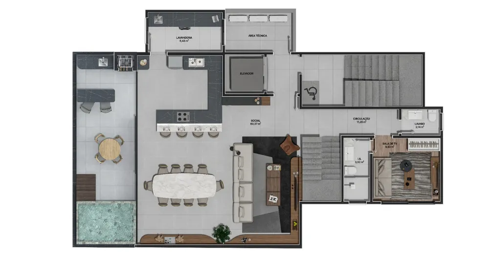 Apartamento, 4 quartos, 264 m² - Foto 4