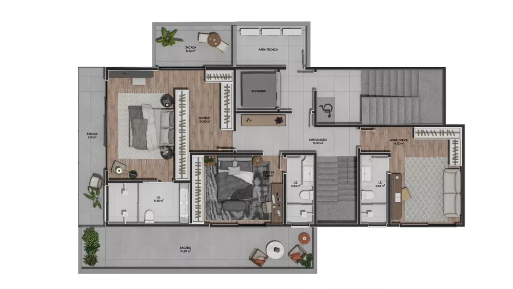Apartamento, 4 quartos, 264 m² - Foto 5