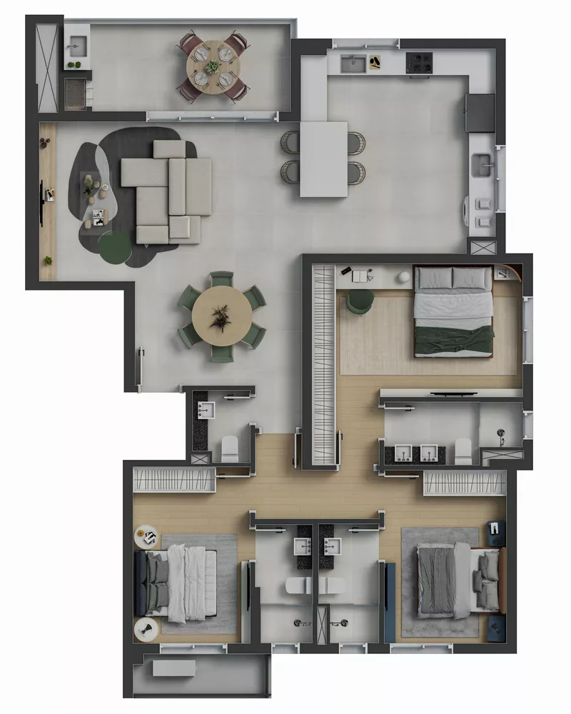 Apartamento, 3 quartos, 118 m² - Foto 7