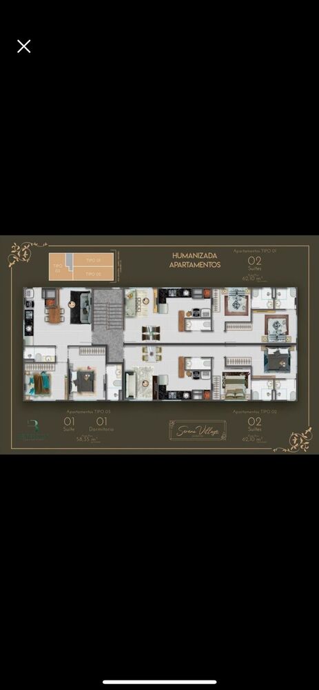 Apartamento à venda com 2 quartos, 62m² - Foto 4
