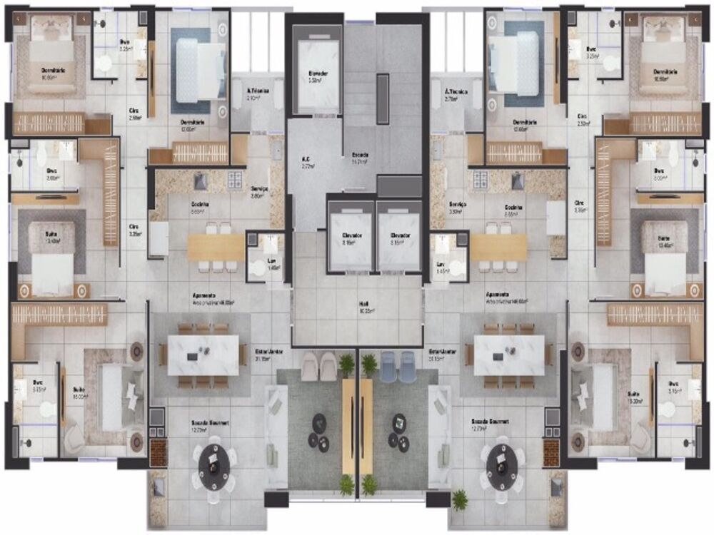Apartamento, 4 quartos, 146 m² - Foto 6