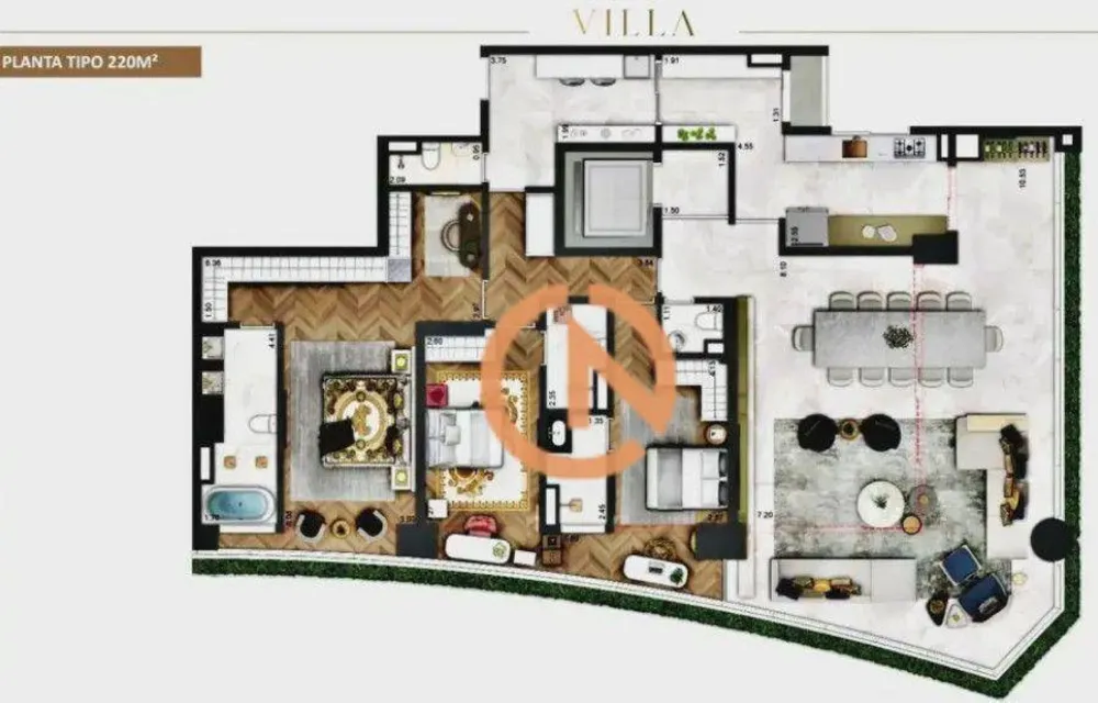 Apartamento, 3 quartos, 220 m² - Foto 7