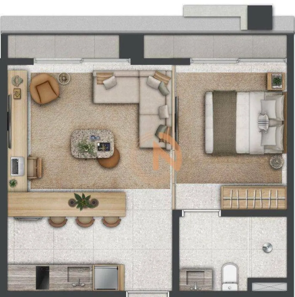 Kitnet-Studio, 40 m² - Foto 12