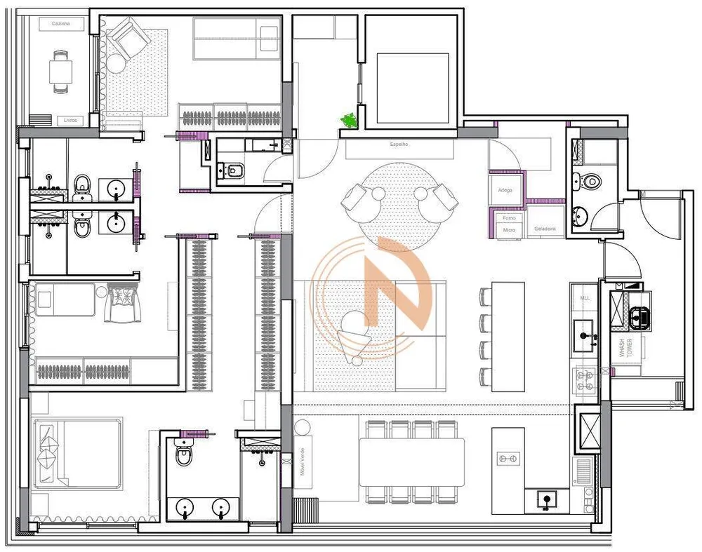 Apartamento, 3 quartos, 153 m² - Foto 7