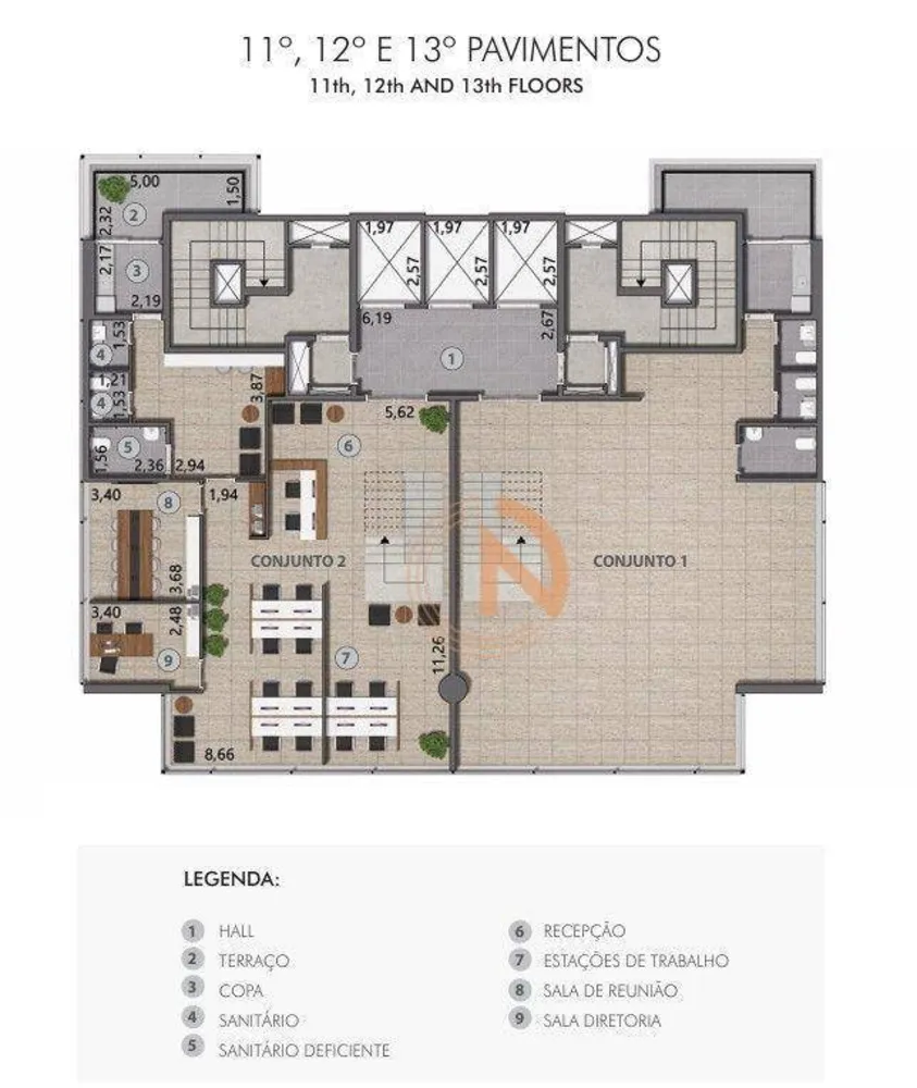 Sala-Conjunto, 666 m² - Foto 1