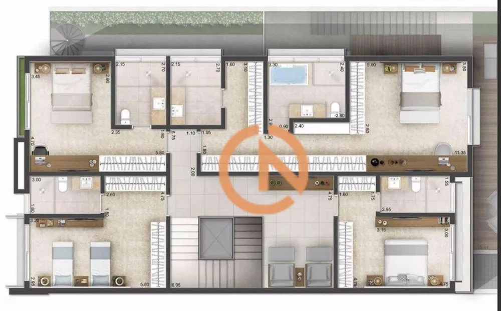 Casa de Condomínio, 4 quartos - Foto 1