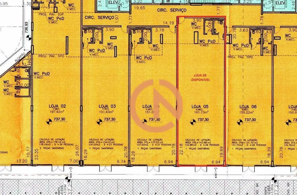 Loja-Salão, 184 m² - Foto 2