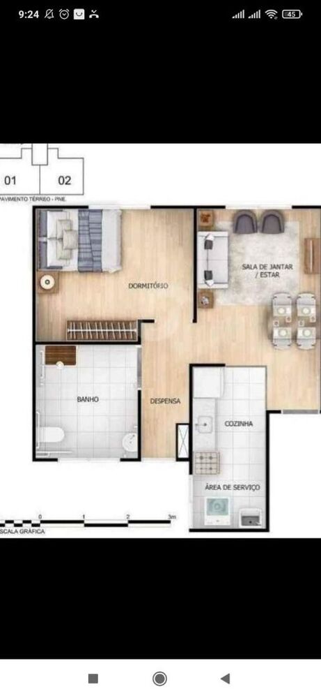 Apartamento, 2 quartos, 44 m² - Foto 23
