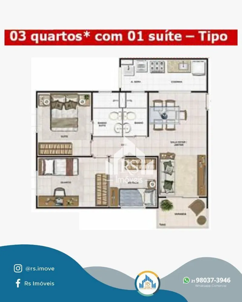 Apartamento, 3 quartos, 100 m² - Foto 42