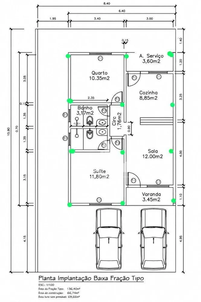 Casa, 2 quartos, 69 m² - Foto 11