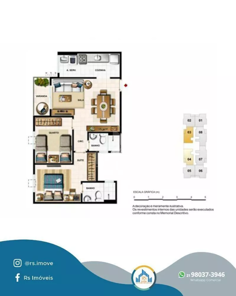 Apartamento, 2 quartos, 56 m² - Foto 21