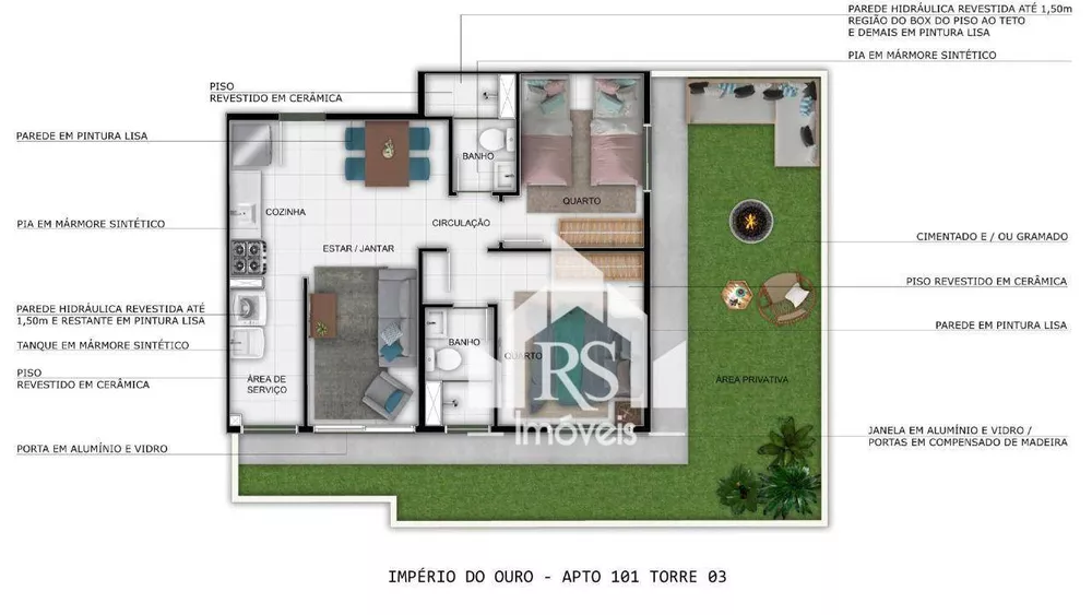 Apartamento, 2 quartos, 43 m² - Foto 8