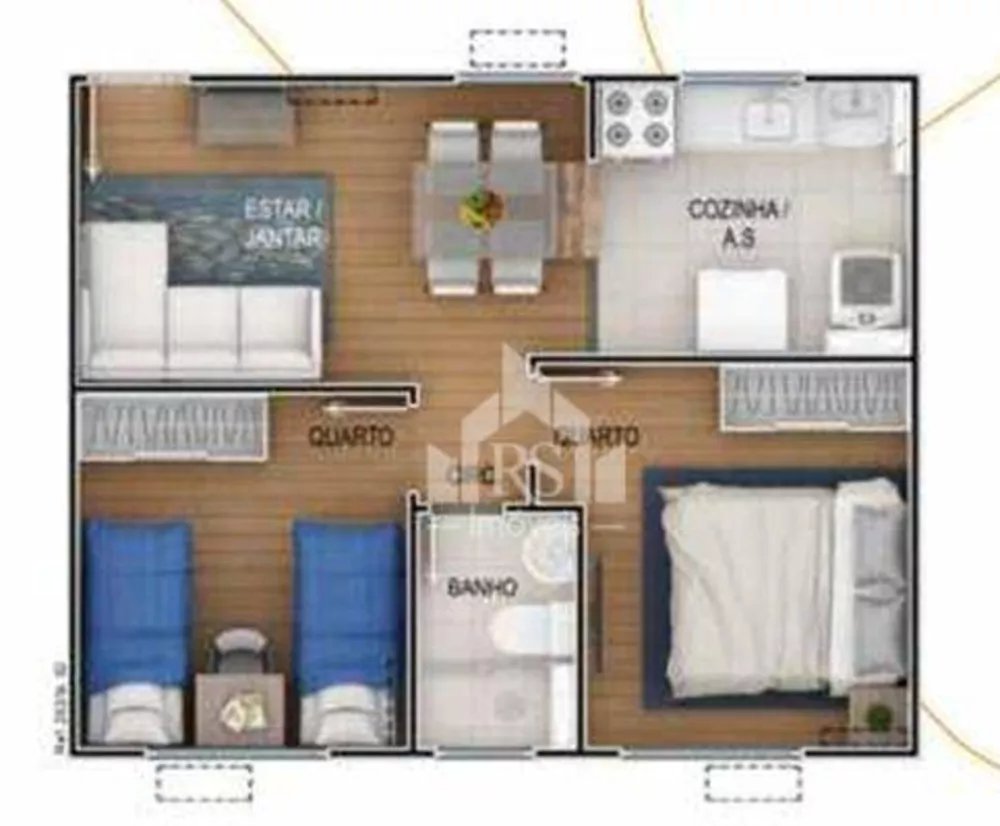 Apartamento, 2 quartos, 40 m² - Foto 12