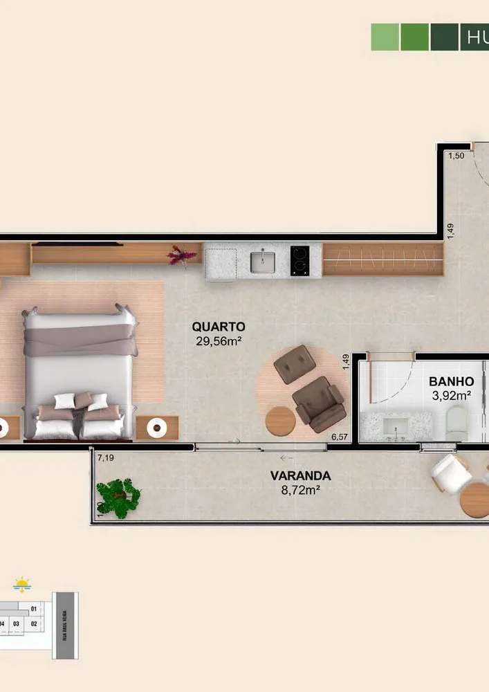 Apartamento, 1 quarto - Foto 20