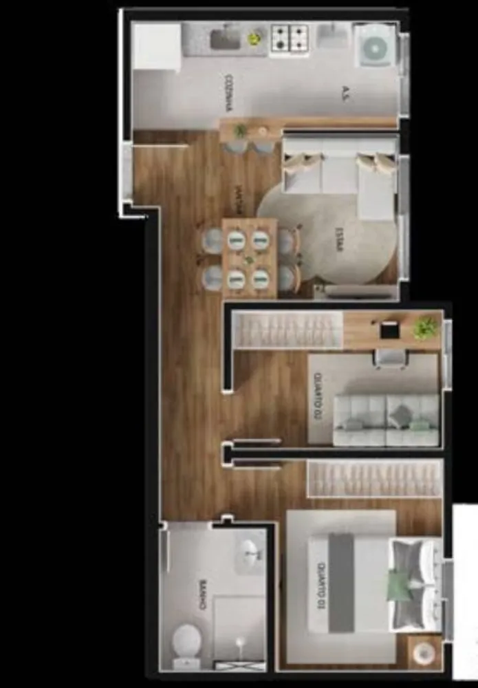 Apartamento, 2 quartos, 439300 m² - Foto 36