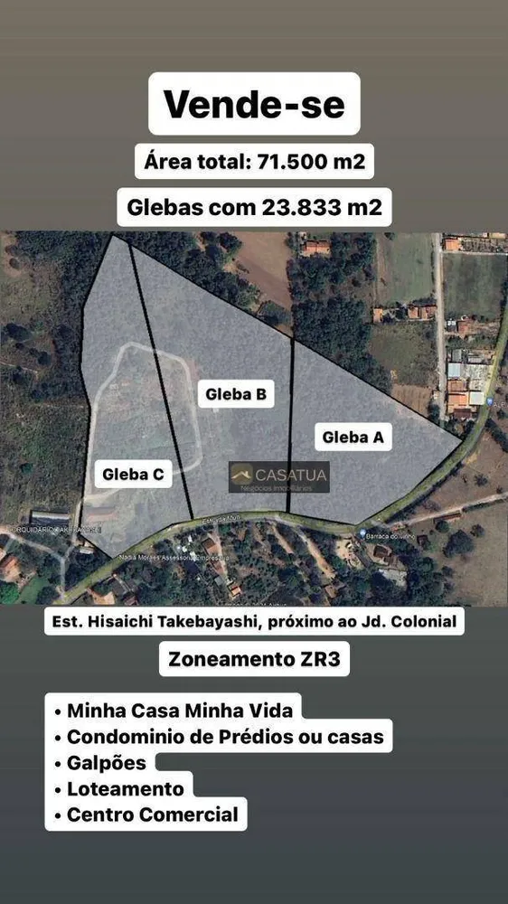 Terreno, 7 hectares - Foto 1