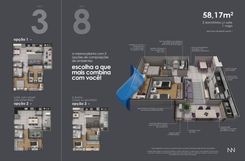 Apartamento, 2 quartos, 57 m² - Foto 11