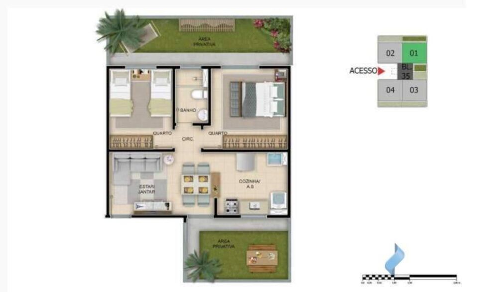 Apartamento, 2 quartos, 52 m² - Foto 20