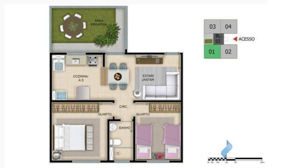 Apartamento, 2 quartos, 52 m² - Foto 18