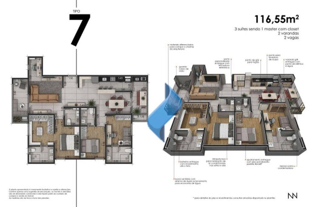 Apartamento, 2 quartos, 57 m² - Foto 34