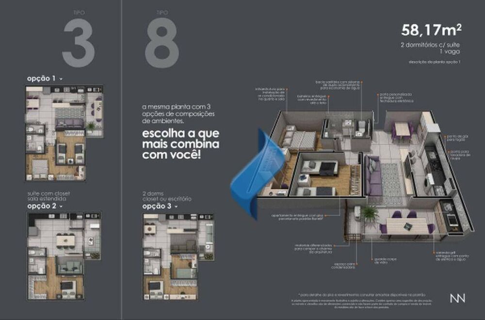 Apartamento, 2 quartos, 57 m² - Foto 24
