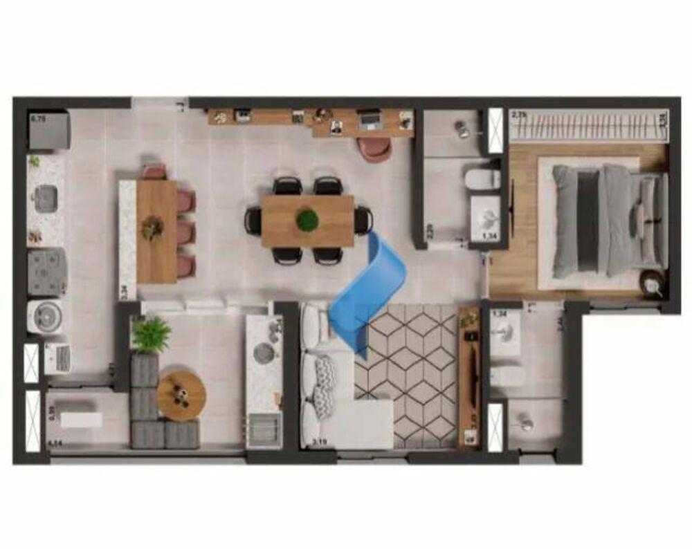 Apartamento, 2 quartos, 67 m² - Foto 8