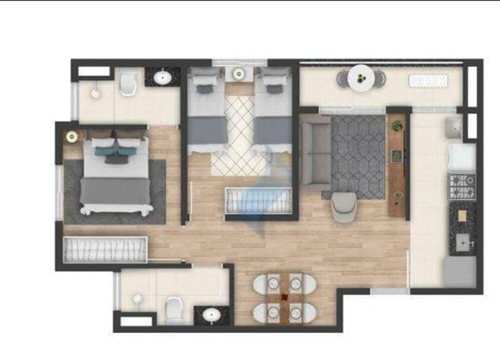 Apartamento, 2 quartos, 51 m² - Foto 8