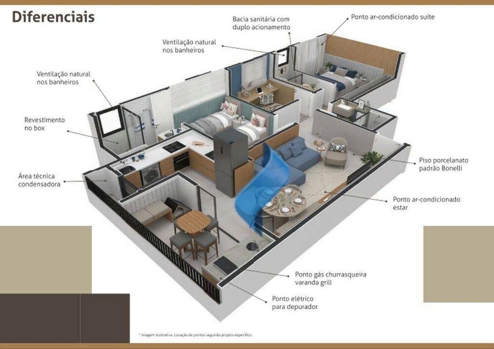 Apartamento, 2 quartos, 57 m² - Foto 7