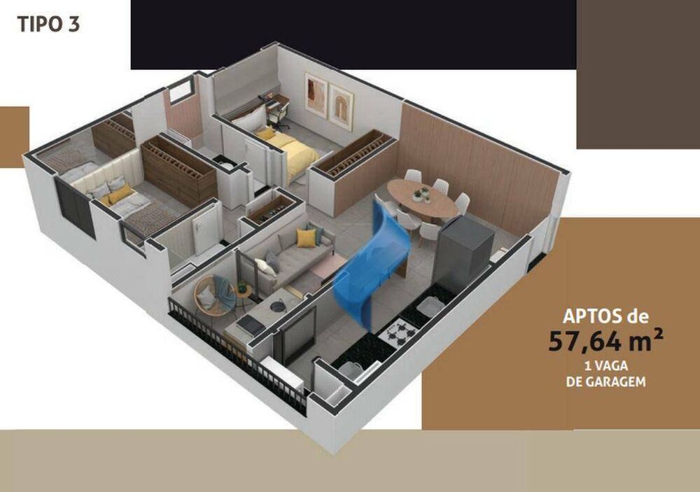 Apartamento, 2 quartos, 57 m² - Foto 23