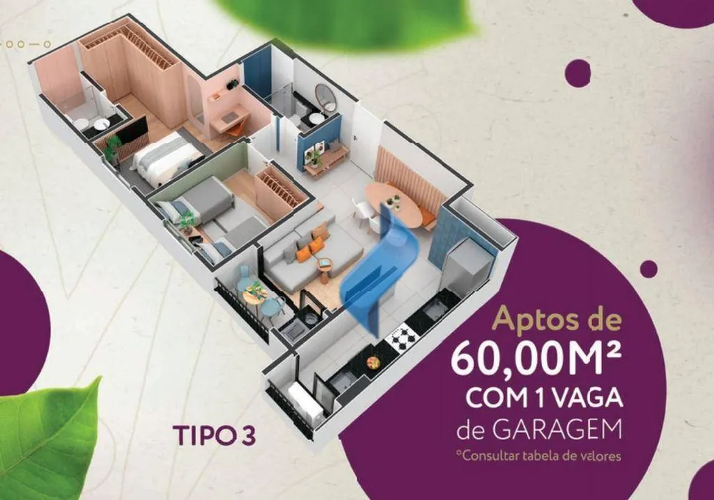 Apartamento, 2 quartos, 53 m² - Foto 4