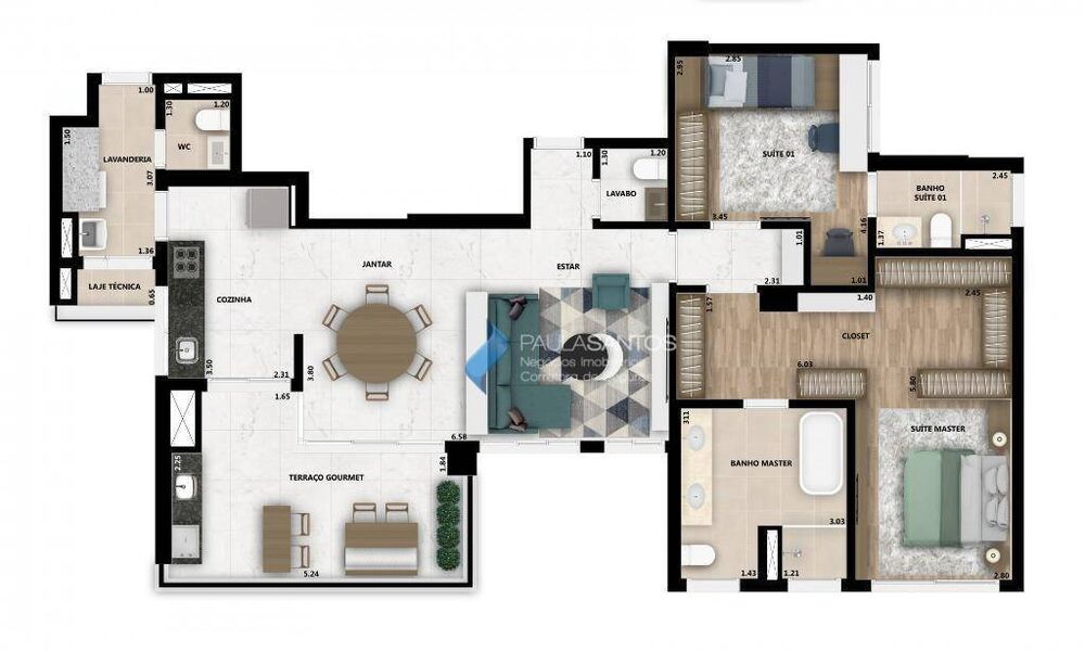 Apartamento, 3 quartos, 215 m² - Foto 20