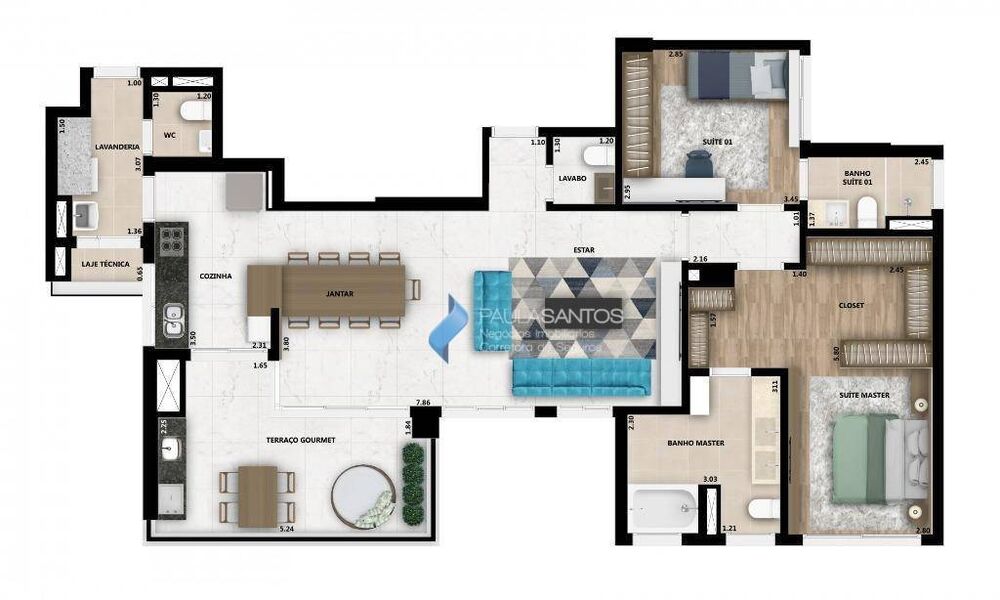 Apartamento, 3 quartos, 215 m² - Foto 6
