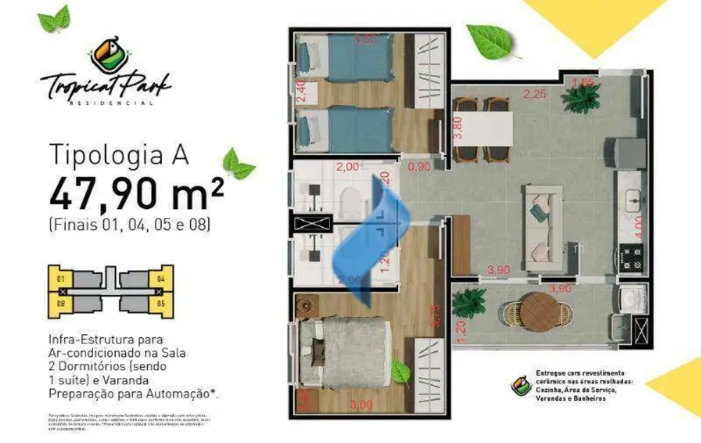 Apartamento, 2 quartos, 41 m² - Foto 3