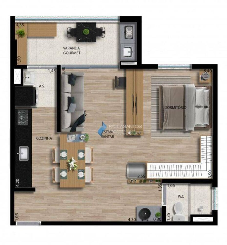 Apartamento, 1 quarto, 67 m² - Foto 24