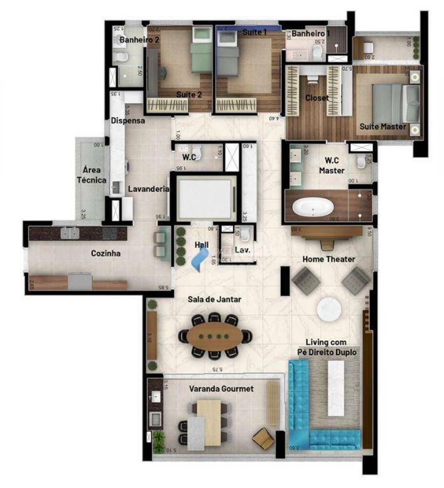 Apartamento, 4 quartos, 215 m² - Foto 24