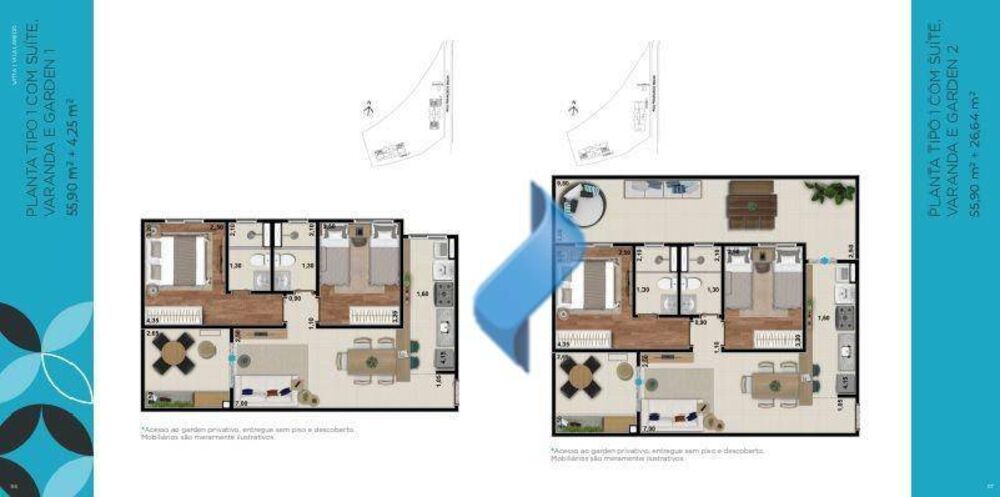 Apartamento, 2 quartos, 55 m² - Foto 2