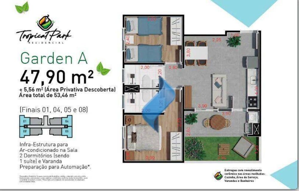 Apartamento, 2 quartos, 47 m² - Foto 6