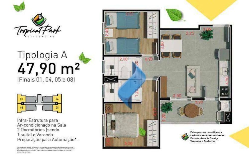 Apartamento, 2 quartos, 47 m² - Foto 5