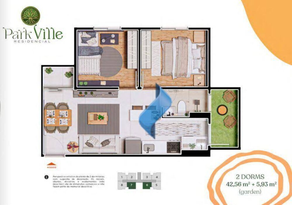 Apartamento, 2 quartos, 42 m² - Foto 4
